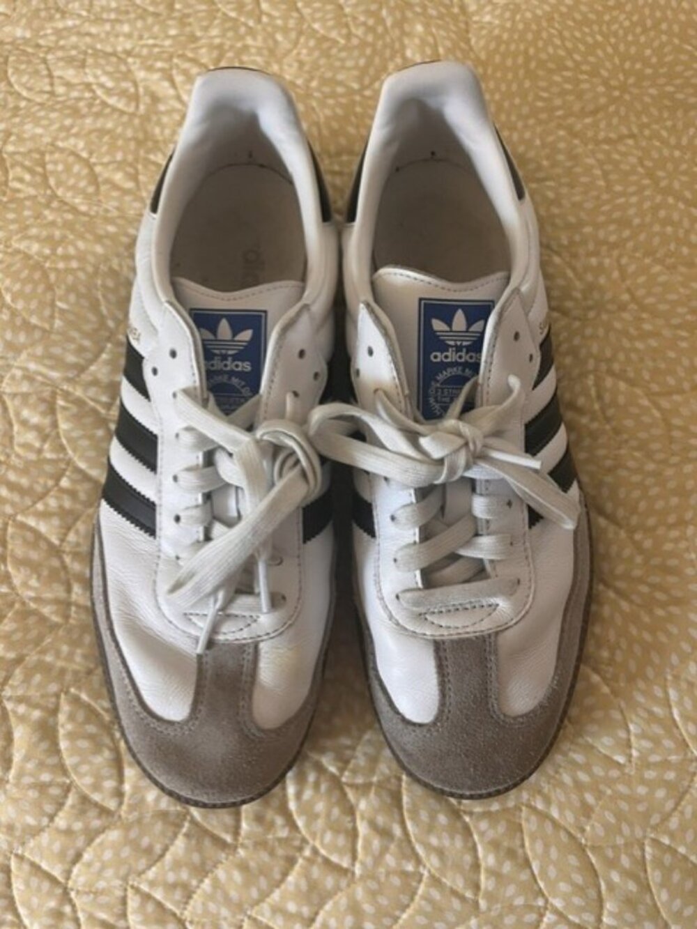 Adidas Samba OG White Black Gum Sneakers Men's 10 EU 42 2/3